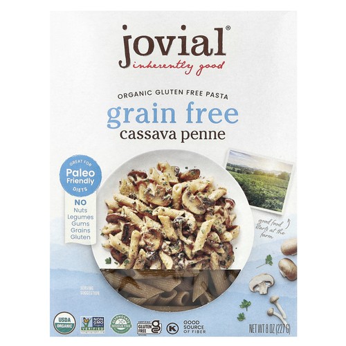 Organic Gluten Free Pasta, Cassava Penne, 8 oz (227 g)