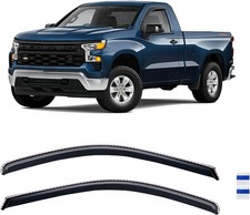 In-Channel Rain Guards for 2019-2025 Chevy Silverado GMC Sierra 1500 Standard