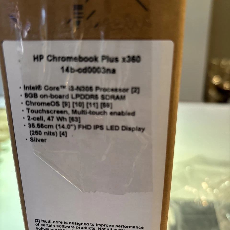 NEW  HP Chromebook x360  14b cd0003na  - new opened unused  - Image 2 of 4