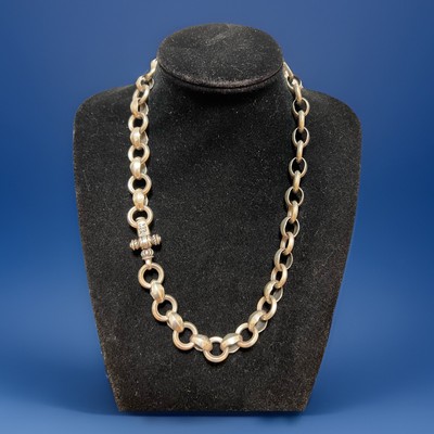 Vintage Necklace Leonard Kamhout Sterling Silver Large Mens Chain USA