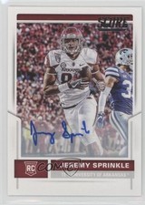 2017 Score Rookie Signatures Jeremy Sprinkle #415 Auto 1u0