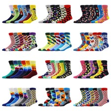 6 Pairs Unisex Cotton Crew Socks Funny Skateboard Breathable Novelty Casual Sock
