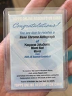 2025-26 Bowman Chrome Kasparas Jakucionis Chrome Autograph Redemption RC