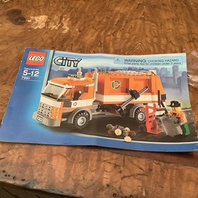 Lego 7991 City Recycle Truck Manuals Minifigure Partial Set With Booklet