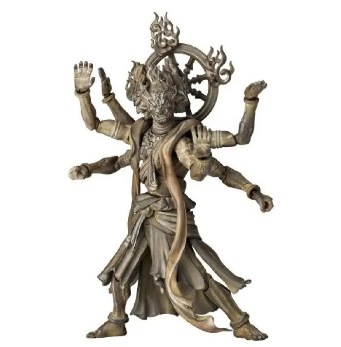 New Kaiyodo Revoltech Takeya Series No.003 EX Ashura Wood Carving