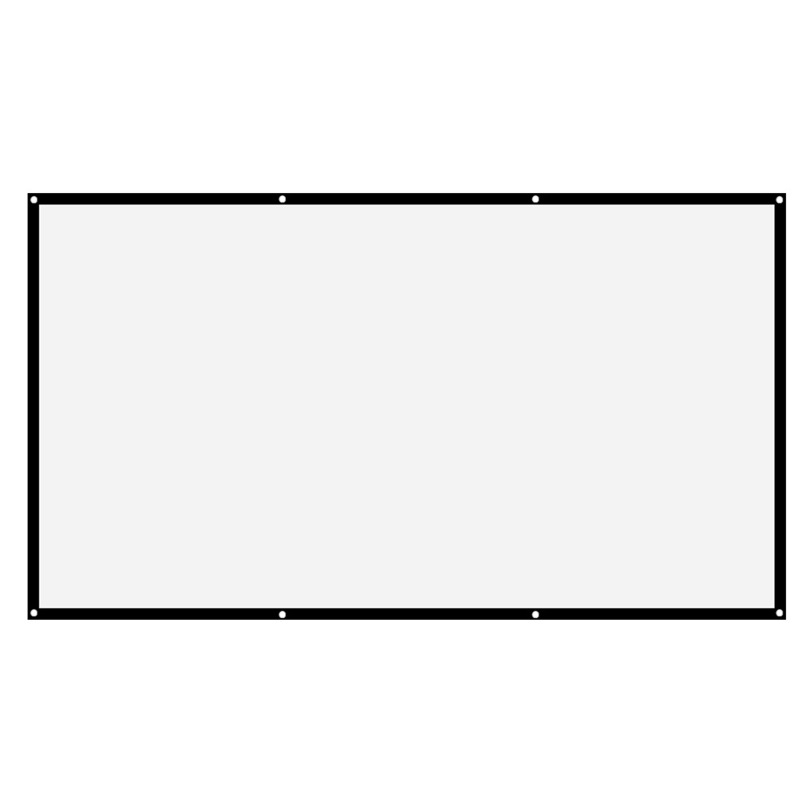 (120 Inches)16 9 Thicken Portable Soft White Polyester Projector Card ...