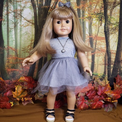 American Girl Doll Gwen Thompson Blonde Brown Eyes Cute Dress Sandles Compass eBay