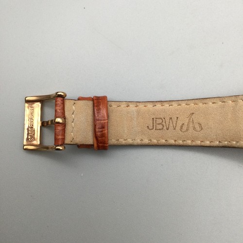JBW CamilleWatch Women 38mm Rose Gold Tone Brown Leather Band J6345D New Battery - 第 11/16 張圖片