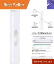 Multi-Use Plastic Wrap and Foil Dispenser with One-Click Cutter for Easy Storage