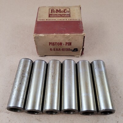 6 NOS 1954-55 Mercury 1955-56 Thunderbird 223 292 312 Piston Pins EAA-6135-B STD