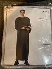NEW Adult Halloween Costume Priest One Size Cosplay Religious dress up gothic