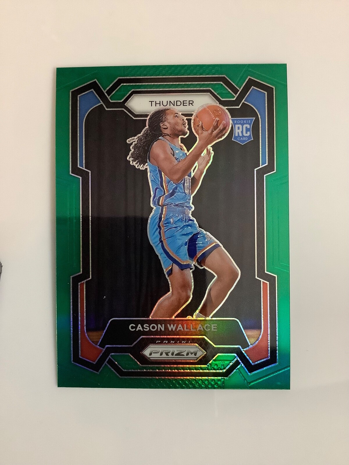2023-24 Panini Prizm Cason Wallace Rookie RC #139 Oklahoma City Thunder - GREEN