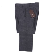 PT01 Gray M lange Traveler Performance Wool Dress Pants 38 Eu 54 NWT 445