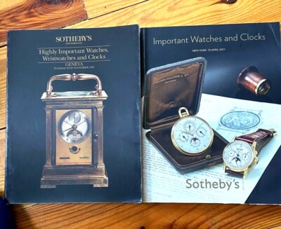 2- Sotheby's Catologs, Highly Important Watches, WristWatch, and Clocks 