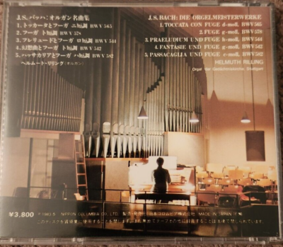 Bach Organ Works Helmuth Rilling CD Denon Japan import cc | eBay