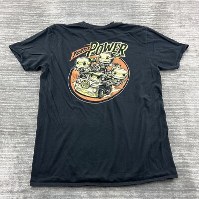 TMNT Shirt Mens XL Teenage Mutant Ninja Turtles Power Retro T-Shirt Tee Black