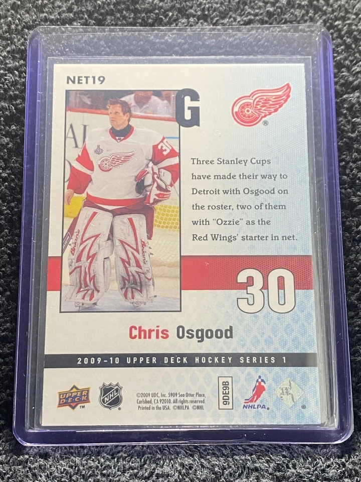 2009-10 Upper Deck - Netminders - NET19 Chris Osgood - Image 2 of 2
