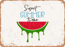 METAL SIGN - Sweet Summer Time - 2 - Vintage Look Sign