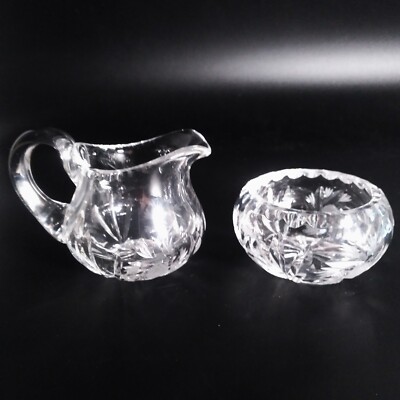 Single Serve or Individual Creamer & Sugar Cut Spinning Pinwheel w Etched Center