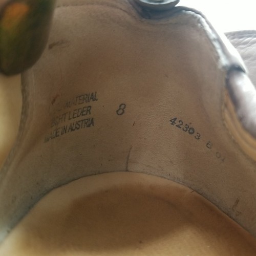 Paul Green Munchen Gray Soft Leather Loafers Mens Sz 8 Made In Austria - Picture 9 of 9