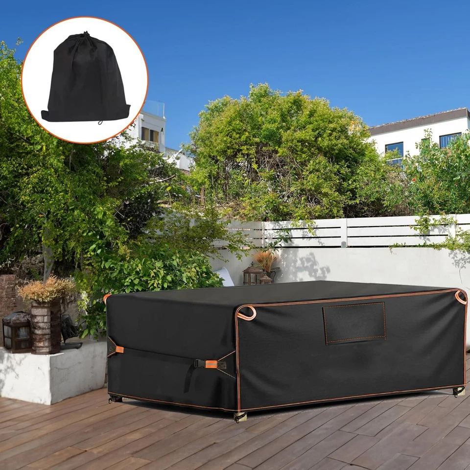 Fundas para muebles de exterior 420D impermeables UV, resistente, 108*82*28 pulgadas Foto 4 de 4