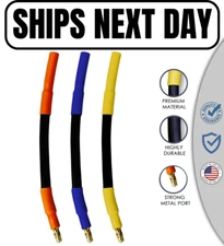 4mm Bullet ESC Extension Leads 3" 10AWG Silicone Wire Male to Female RC Car