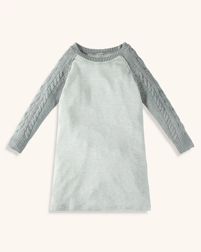 Vestido polar Splendid L18421 gris tejido multimedia mixto talla 14 para niñas Foto 2 de 3