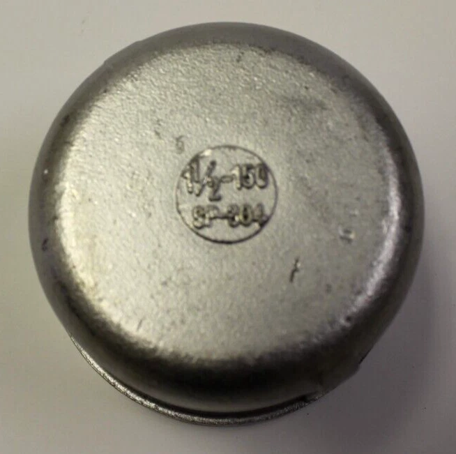 1" 1/2" 150# 304 Stainless Steel Cap: Lot of 9! - Image 2 of 4