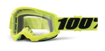 Maschera 100% Strata 2 Giallo Lente Trasparente