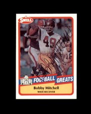 Bobby Mitchell Signed 1989 Swell Greats Washington Autograph