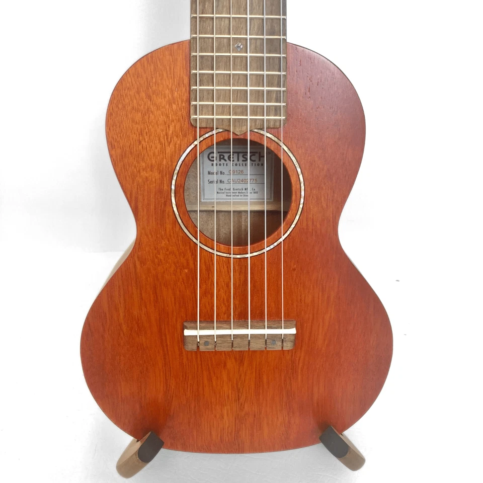 Open Box Gretsch G9126 Guitar-Ukulele w/ Gig Bag - Honey Mahogany Stain - Image 3 of 4