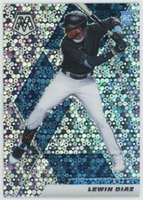 2021 Panini Mosaic Lewin Diaz Rookie Quick Pitch Silver Prizm Marlins RC #217