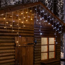 Ice Light 66 LED Tenda Luminosa Natalizia cm 270x80h Luci di Natale Vari Colori