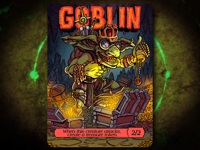 Goblin Shaman 2/2 Full Art Token [by Darkside Tokens] Magic the Gathering MTG!