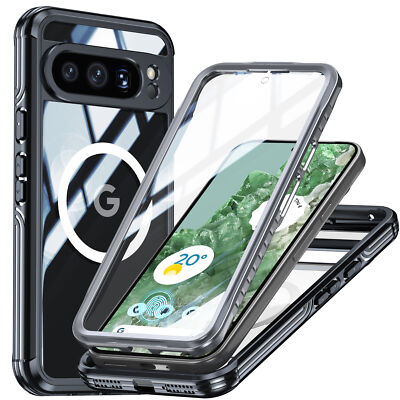 Full Body Clear Rugged Flexible Glossy Case For Google Pixel 10 9 Pro XL 8 7