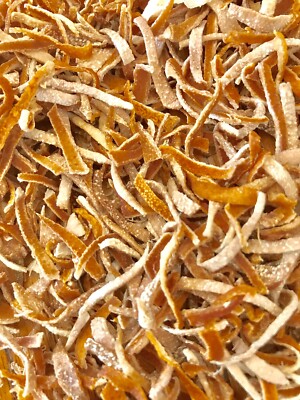 LEMON PEEL - CALIFORNIA SUN DRIED FINELY SLICED WITHOUT PESTICIDES OR CHEMICALS