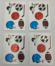 24 x Sport Sticker Hologram Stickers Bowing Soccer Football Basketball