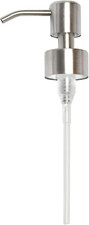 Stainless Steel Soap Pump Head 28/400 Replacement for Dispenser Bottle Silver