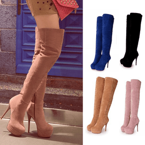 tight high knee boots