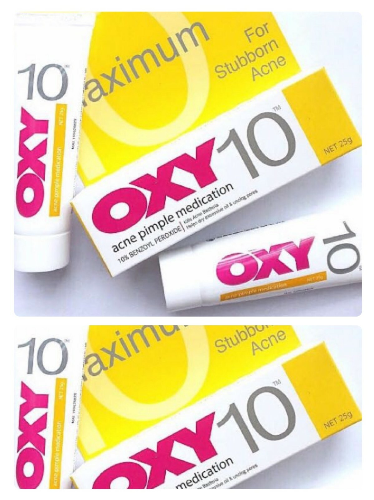 x2 tubes 💯OXY 10 Acne Pimple Treatment Benzoyl Peroxide (25g) frm Malaysia eBay