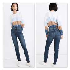 Madewell Womens 10" High Rise Skinny Jeans Size 27 Cordell Wash Heatrich Edition