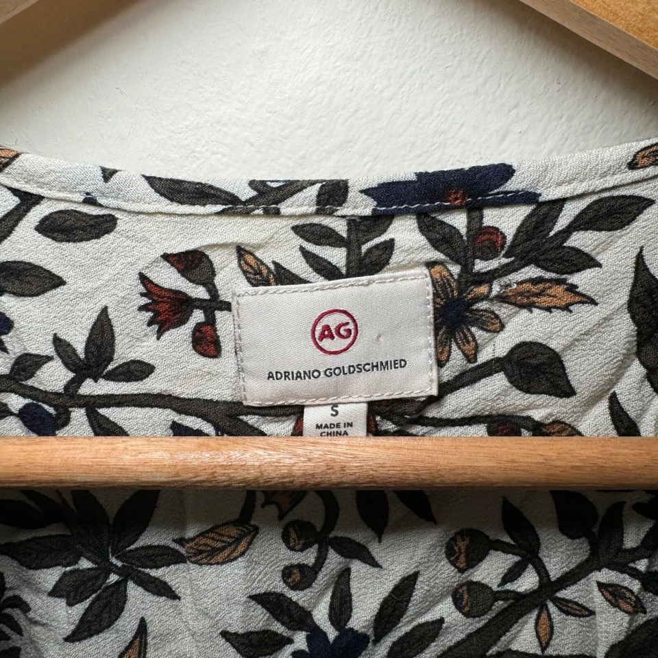 Blusa AG Para Mujer SM Multicolor Floral Western Clásica Campesina Foto 3 de 4