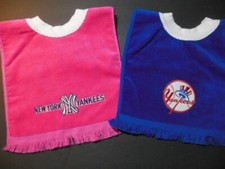 NEW YORK YANKEES terry baby/toddler bibs, New Handcrafted