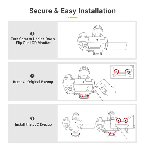 Camera Eyecup For Canon EOS R5 Mark II Eyecup Eyepiece Viewfinder Eyeshade Cover - Picture 4 of 10