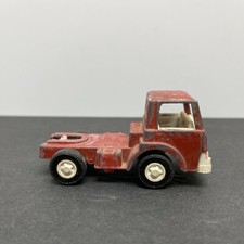 1970 Tootsie Toy Semi Front Of A Fire Engine Truck 