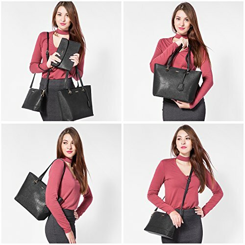 Handbags for Women Shoulder Bags Tote Satchel Hobo 3pcs Purse Assorted Colors - Picture 64 of 159