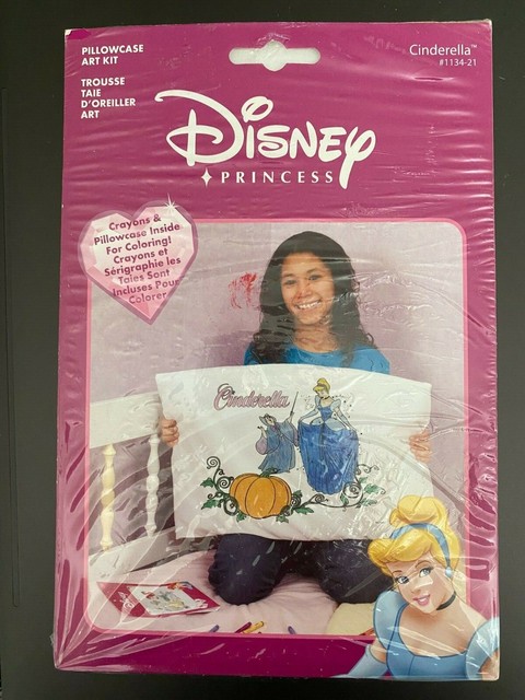 Disney Princess Cinderella Pillowcase Coloring Art Kit W Crayons Janlynn1134 21 For Sale Online