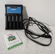 Tenergy T4s 4-Bay Universal Battery Charger Lithium Ion & AA AAA NiMH Battery