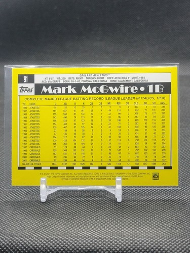 Mark McGwire *Choose Your Cards* Inserts Parallels (Updated 2/18) - Picture 43 of 47