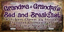 Grandma And Grandpas Metal Tin License Plate Frame Tag Sign Car Truck Home Decor Grandma And Grandpas Metal Tin License Plate Frame Tag Sign Car Truck Home Decor